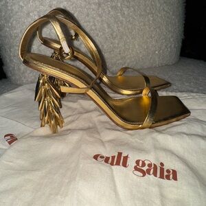 Cult Gaia Gold Women's Heels